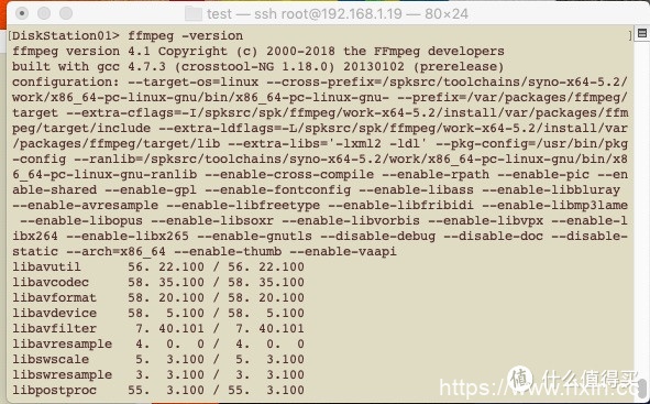 黑群晖安装和使用FFMPEG